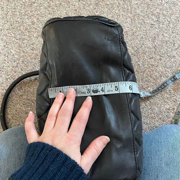 Betsey Johnson Quilted Heart Satchel Faux Leather Top Handle Purse - Picture 16 of 16